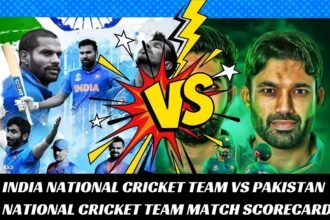 india national cricket team vs pakistan national cricket team match scorecard