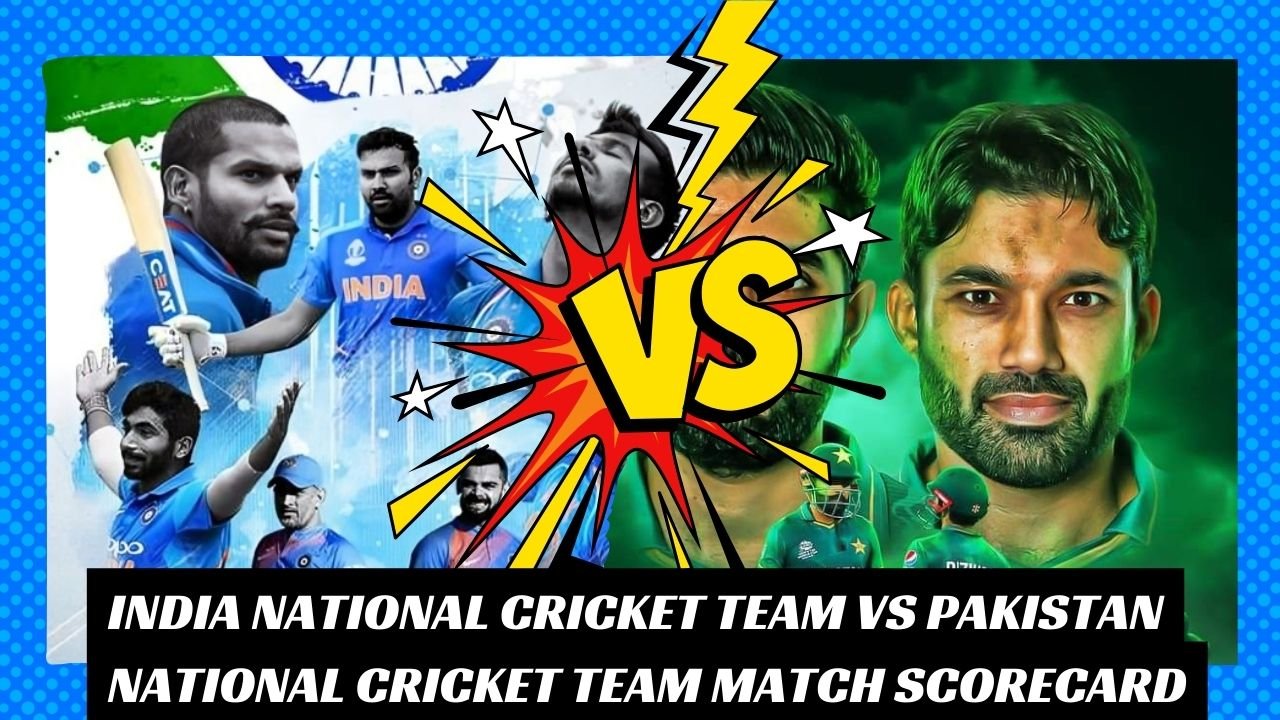 india national cricket team vs pakistan national cricket team match scorecard