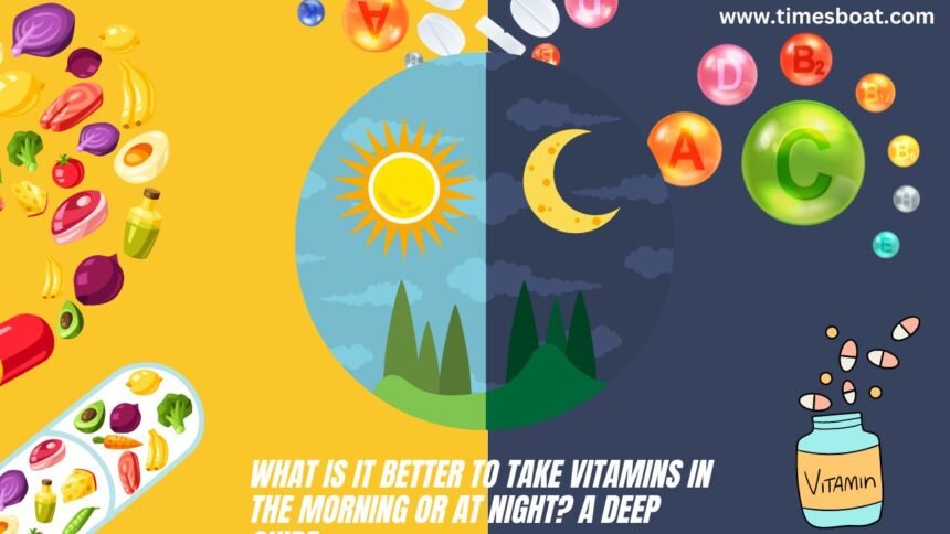 is it better to take vitamins in the morning or at night