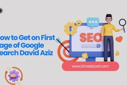 how to get on first page of google search david aziz